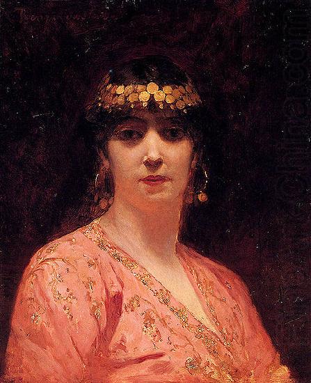 Jean-Joseph Benjamin-Constant Portrait of an Arab Woman china oil painting image
